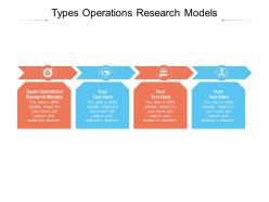 Types operations research models ppt powerpoint presentation ideas slides cpb