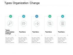 Types organization change ppt powerpoint presentation gallery maker cpb