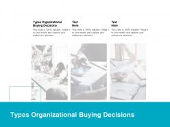 Types organizational buying decisions ppt powerpoint presentation icon backgrounds cpb
