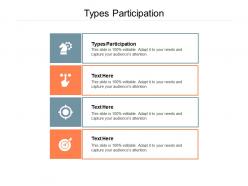 Types participation ppt powerpoint presentation infographics graphics template cpb