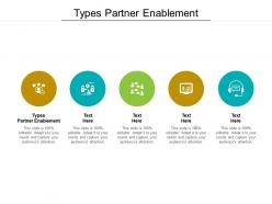Types partner enablement ppt powerpoint presentation gallery good cpb