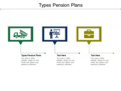 Types pension plans ppt powerpoint presentation pictures slides cpb