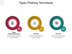 Types phishing techniques ppt powerpoint presentation show guidelines cpb
