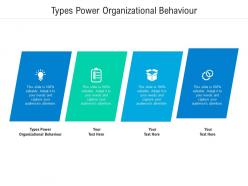 Types power organizational behaviour ppt powerpoint presentation inspiration ideas cpb