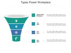 Types power workplace ppt powerpoint presentation professional shapes cpb