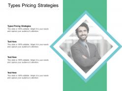 Types pricing strategies ppt powerpoint presentation inspiration diagrams cpb