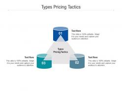 Types pricing tactics ppt powerpoint presentation file guidelines cpb