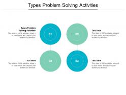Types problem solving activities ppt powerpoint presentation slides elements cpb