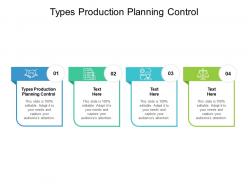 Types production planning control ppt powerpoint presentation smartart cpb