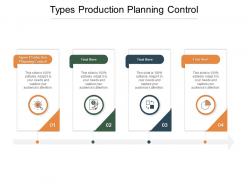 Types production planning control ppt powerpoint presentation visual aids summary cpb