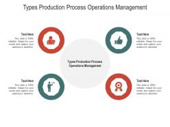 Types production process operations management ppt powerpoint presentation file brochure cpb