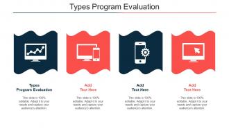 Types Program Evaluation Ppt Powerpoint Presentation Outline Template Cpb