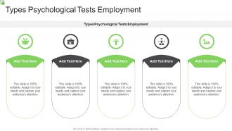 Types Psychological Tests Employment In Powerpoint And Google Slides Cpb