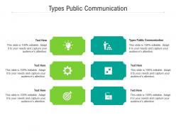 Types public communication ppt powerpoint presentation styles diagrams cpb
