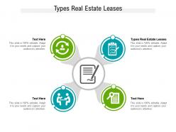 Types real estate leases ppt powerpoint presentation slides graphics template cpb