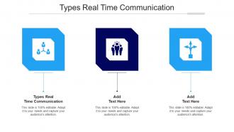 Types Real Time Communication Ppt Powerpoint Presentation Infographic Template Ideas Cpb