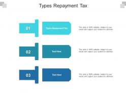 Types repayment tax ppt powerpoint presentation portfolio shapes cpb