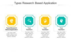 Types research based application ppt powerpoint presentation summary background images cpb