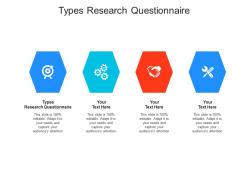 Types research questionnaire ppt powerpoint presentation gallery deck cpb