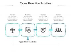 Types retention activities ppt powerpoint presentation pictures topics cpb