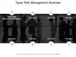 Types risk management business ppt powerpoint presentation slide cpb