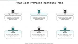 Types Sales Promotion Techniques Trade In Powerpoint And Google Slides Cpb