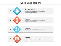 Types sales reports ppt powerpoint presentation gallery graphics tutorials cpb