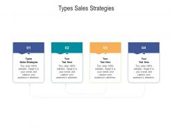 Types sales strategies ppt powerpoint presentation model graphic tips cpb