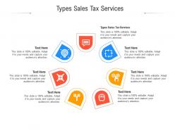 Types sales tax services ppt powerpoint presentation portfolio grid cpb