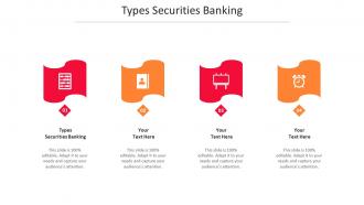 Types Securities Banking Ppt Powerpoint Presentation Show Outline Cpb