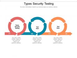 Types security testing ppt powerpoint presentation layouts skills cpb