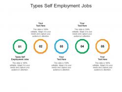 Types self employment jobs ppt powerpoint presentation infographics themes cpb