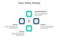 Types selling strategy ppt powerpoint presentation icon skills cpb