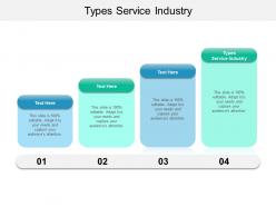 Types service industry ppt powerpoint presentation slides pictures cpb