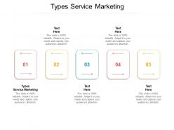 Types service marketing ppt powerpoint presentation infographics rules cpb