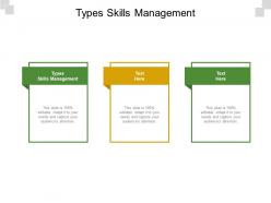 Types skills management ppt powerpoint presentation gallery maker cpb