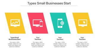 Types Small Businesses Start Ppt Powerpoint Presentation Icon Gallery Cpb
