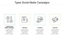 Types social media campaigns ppt powerpoint presentation gallery outfit cpb
