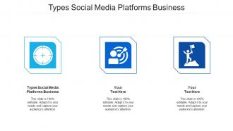 Types social media platforms business ppt powerpoint presentation slides master slide cpb
