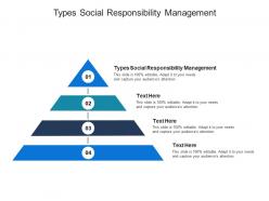 Types social responsibility management ppt powerpoint presentation pictures deck cpb