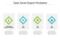 Types social support workplace ppt powerpoint presentation gallery gridlines cpb