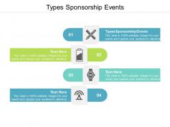 Types sponsorship events ppt powerpoint presentation layouts samples cpb