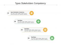 Types stakeholders competency ppt powerpoint presentation model styles cpb