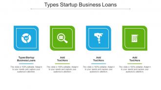 Types Startup Business Loans Ppt Powerpoint Presentation Icon Show Cpb