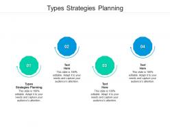 Types strategies planning ppt powerpoint presentation outline vector cpb