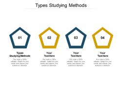 Types studying methods ppt powerpoint presentation file good cpb
