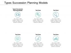 Types succession planning models ppt powerpoint presentation ideas display cpb