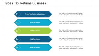 Types Tax Returns Business Ppt Powerpoint Presentation Portfolio Rules Cpb