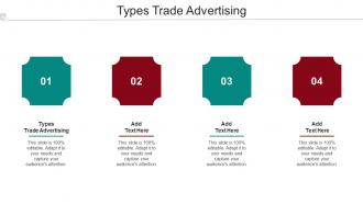 Types Trade Advertising Ppt Powerpoint Presentation Professional Introduction Cpb