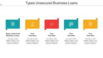 Types Unsecured Business Loans Ppt Powerpoint Presentation Slides Skills Cpb